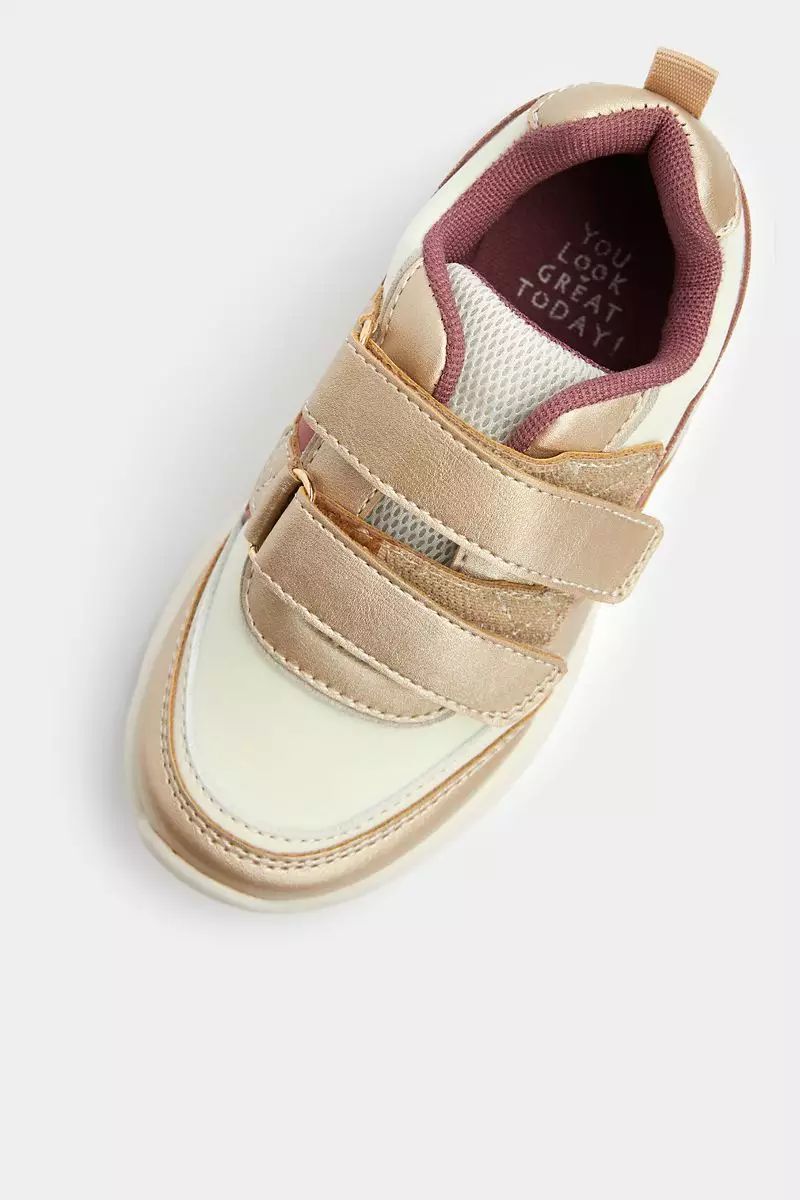 Mothercare Pink Panel Trainers - Sepatu Anak Perempuan (Pink)