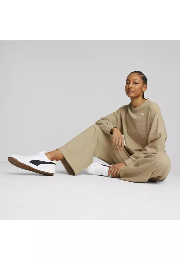 HER 女子高腰針織長褲