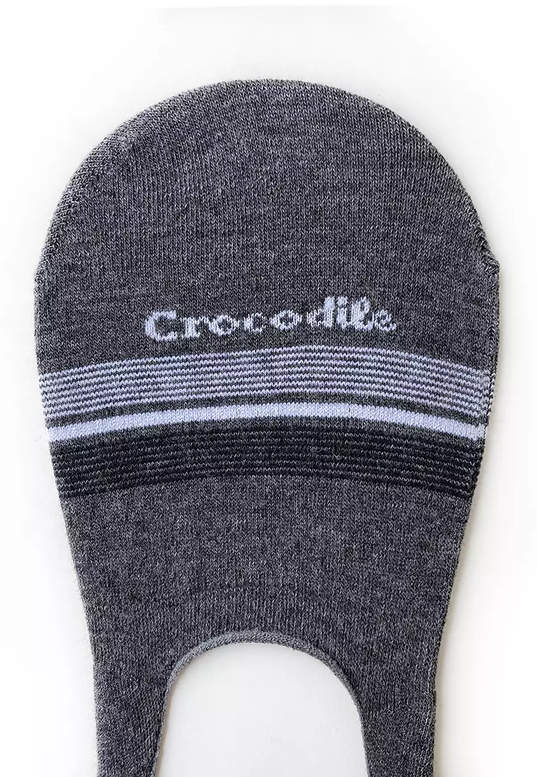 Crocodile SOCK CFCM 0005 Grey - Kaos Kaki Invisible Pria Men Socks