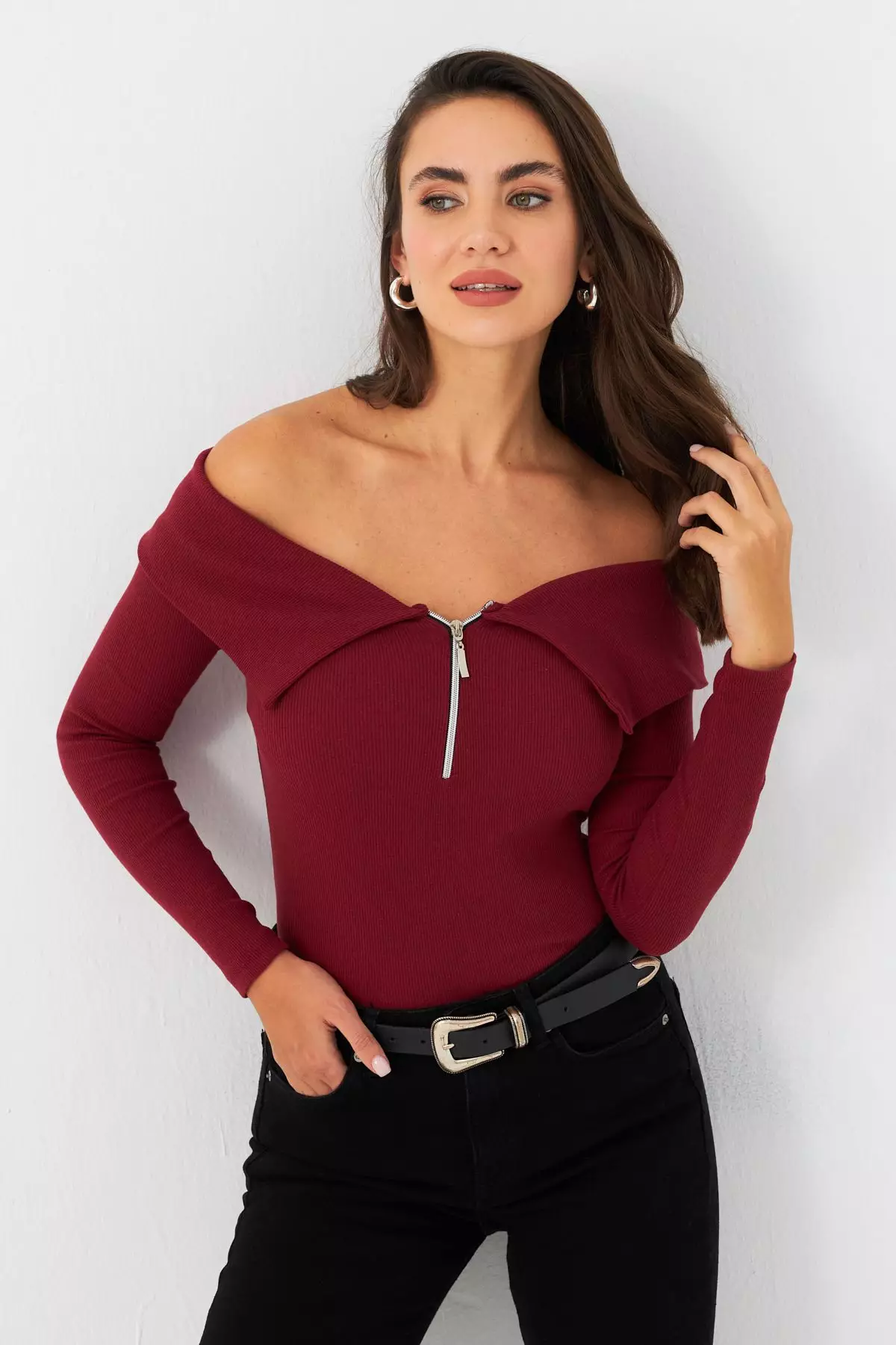 Madonna Collar Blouse