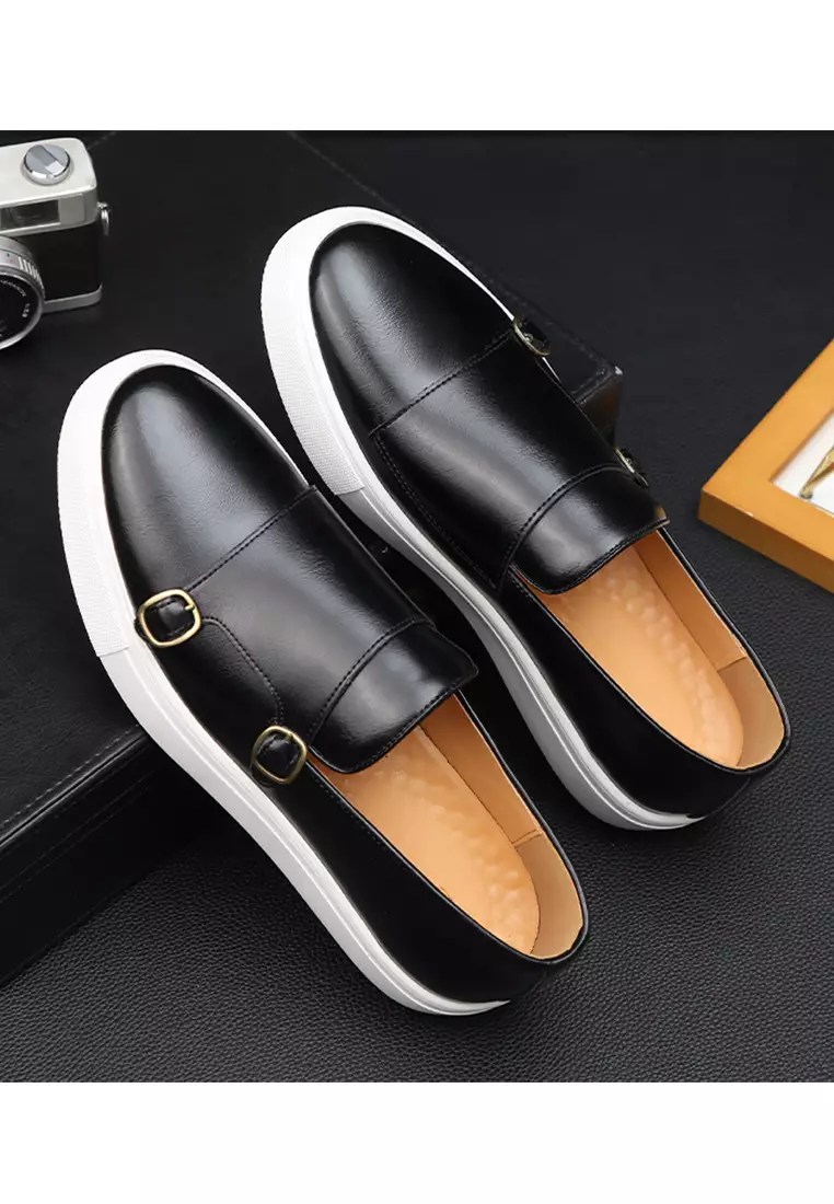 雙搭扣仿皮懶人鞋 WZWH3819