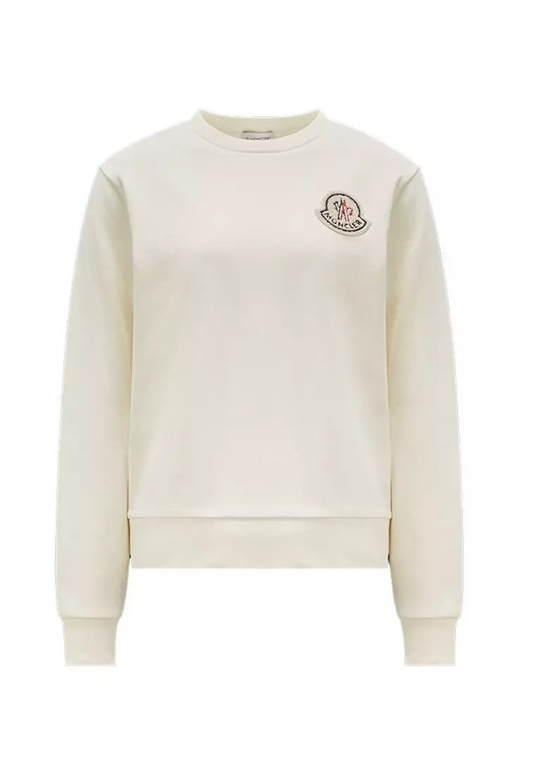 Moncler logo patch clearance sweatshirt