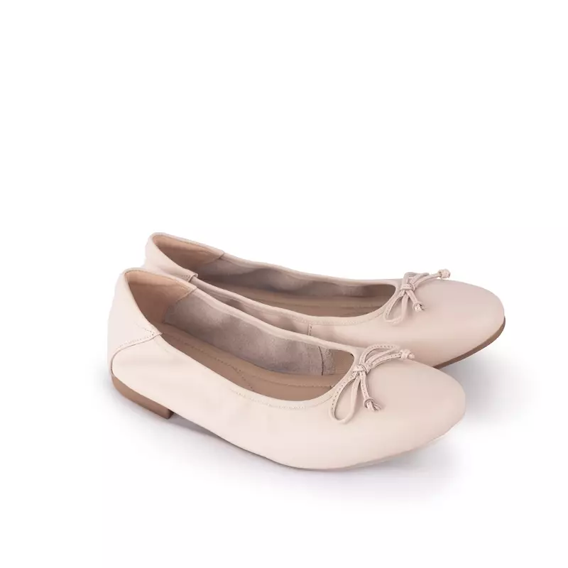 Sepatu Ballet Flats Wanita Gino Mariani Britney Light Brown