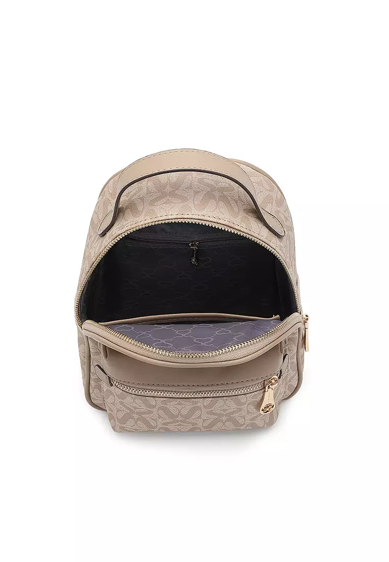 Women's Mini Backpack (Tas Ransel Wanita & Tas Punggung Wanita) - Krem