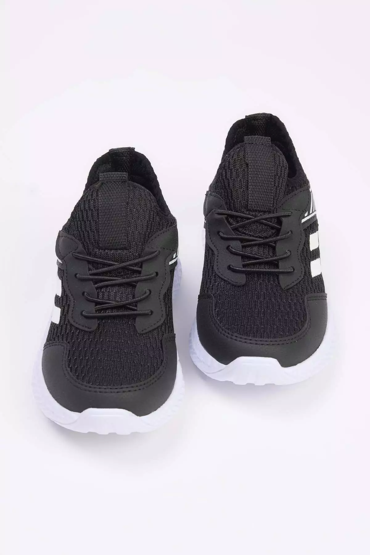 Black Easy Wear Rubber Laced Light Sole Small/Large Girls' Sports Shoes Takaw26Sn00000