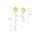 Glamorousky white 925 Sterling Silver Plated Gold Fashion Elegant Irregular Freshwater Pearl Geometric Asymmetric Earrings CD479AC5163F4EGS_2