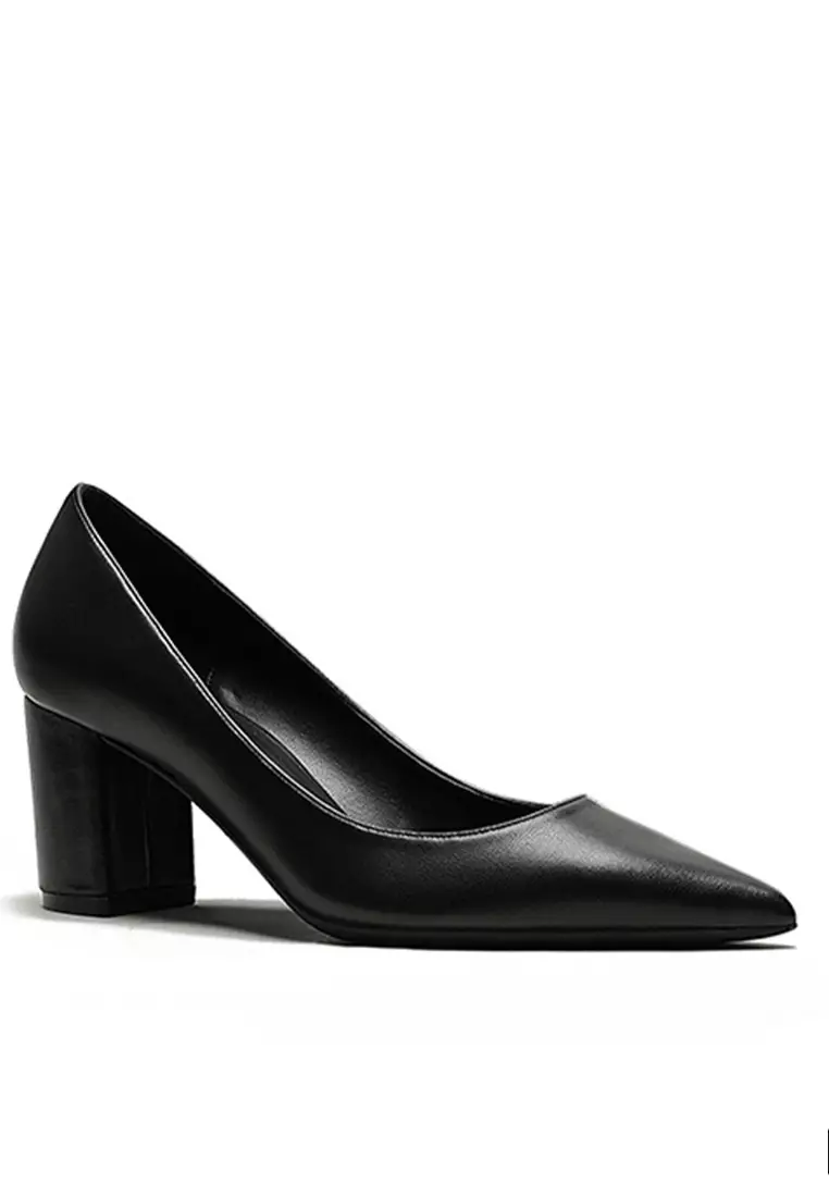 6CM Uniform Pointed High Heel Shoes HZL261