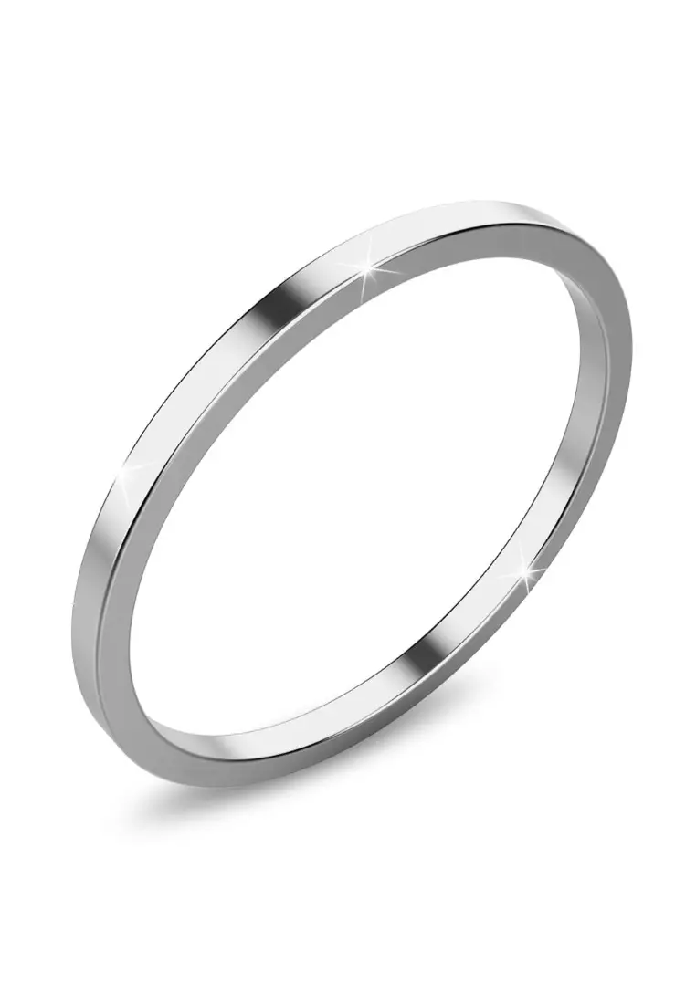 White Gold Simplicity Slim Ring