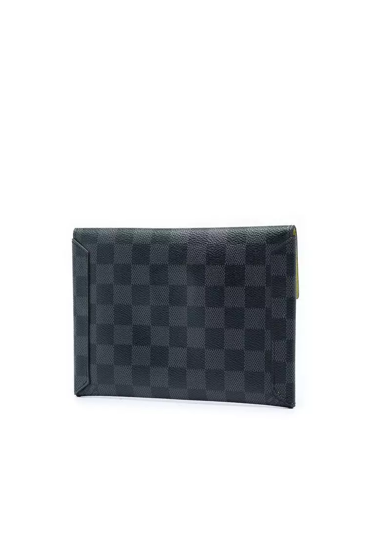 Pre-Loved Louis Vuitton Damier Graphite Alpha Pochette Mm