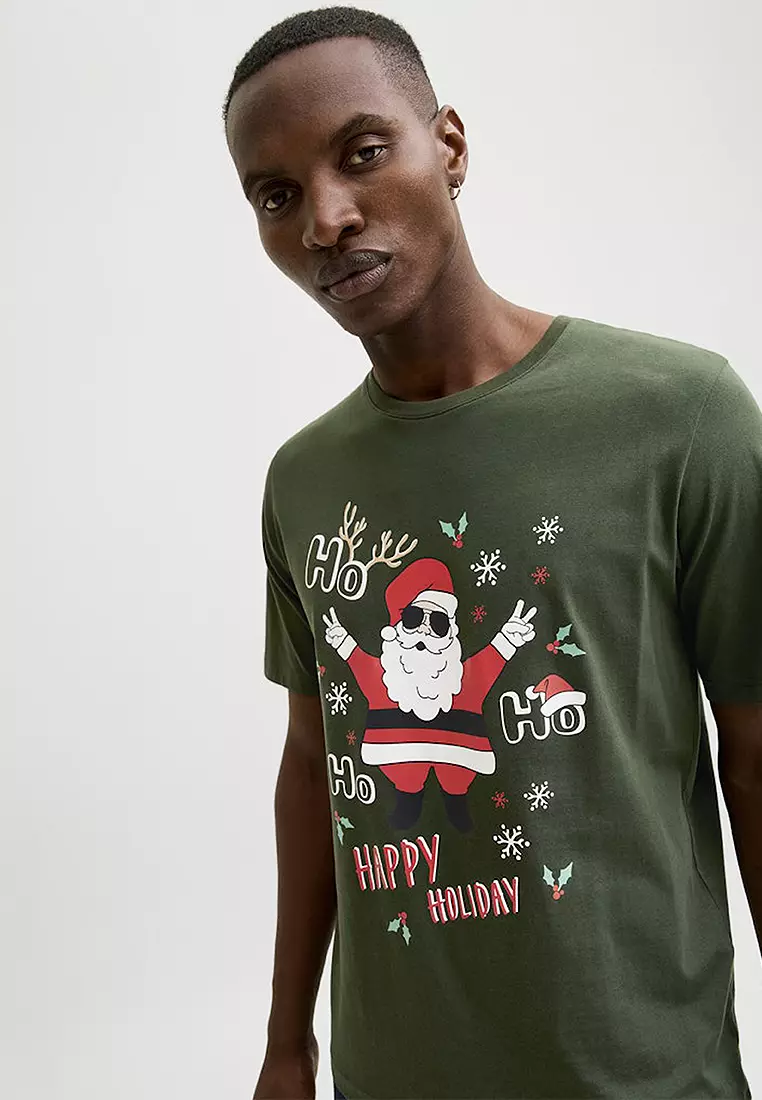 Christmas Short Sleeves Crew Neck Tee