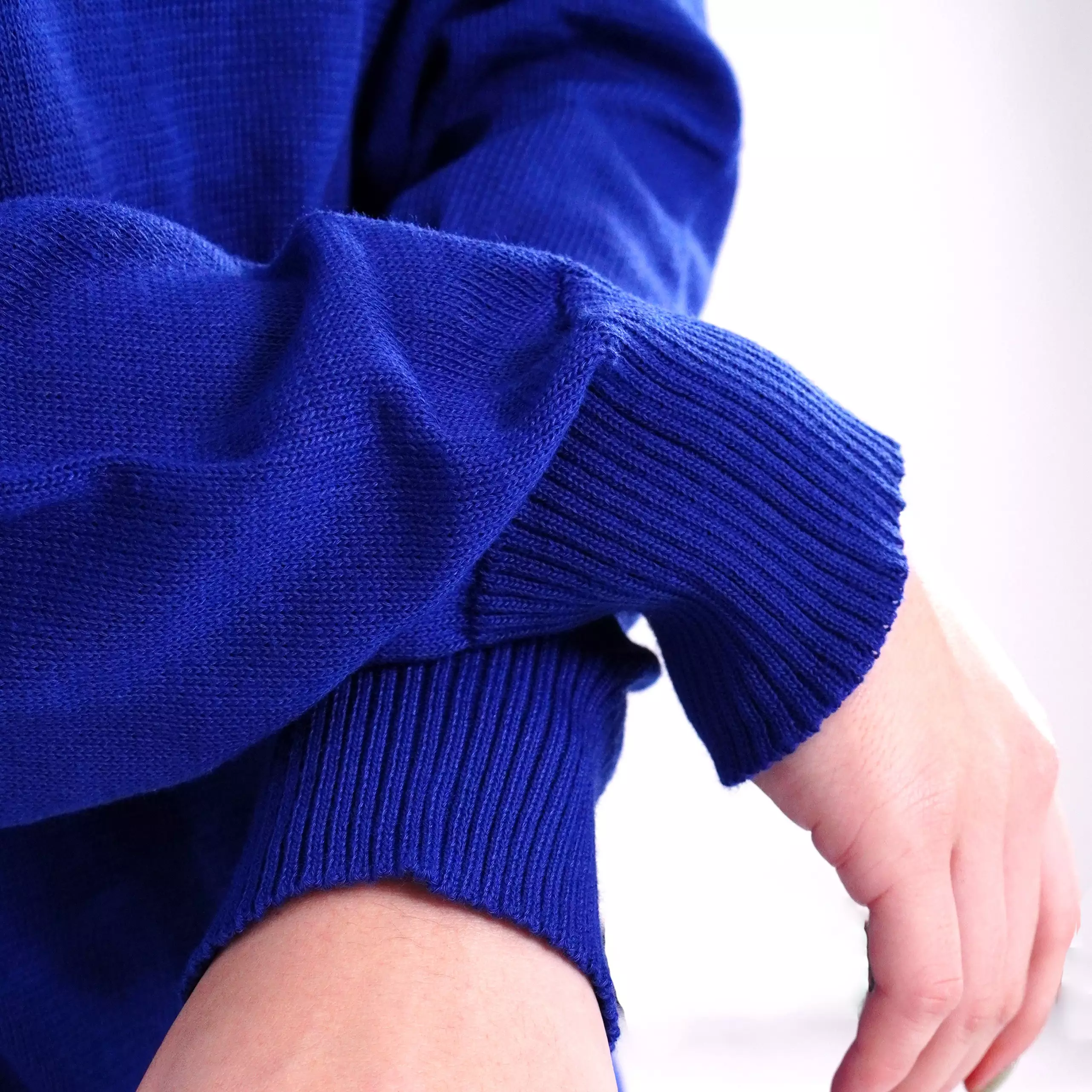 ONIE Sweater Wanita Sweater Rajut Wanita Leher O Neck Sweater Wanita - BIRU BENHUR