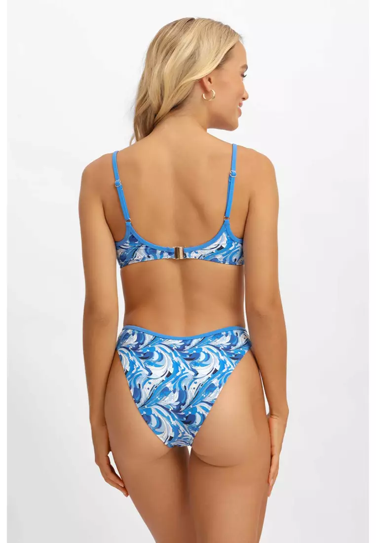 Lydia Classic Medium Bikini Bottoms / Blue Crush