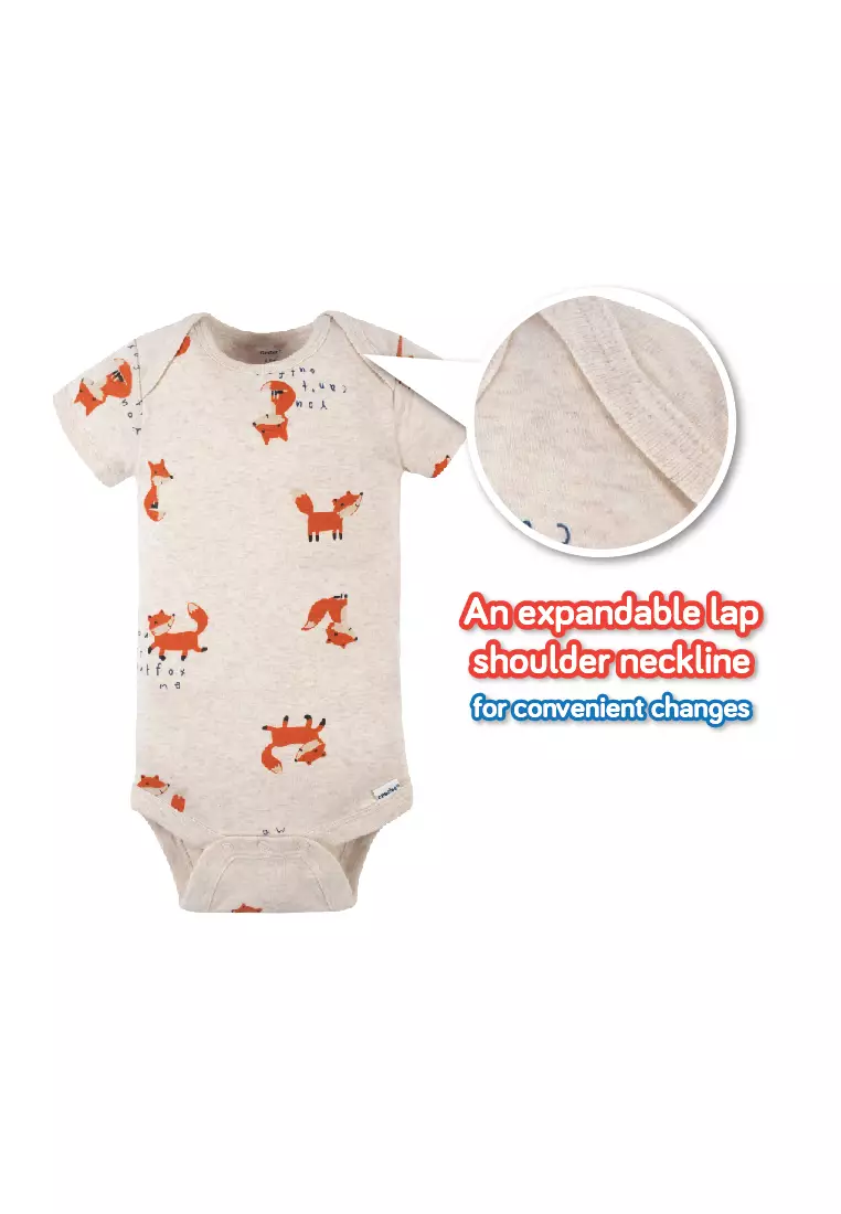 Buy Gerber Childrenswear Gerber 4-Pack Baby Boys Fox Short Sleeve Onesies®  Bodysuits 2024 Online