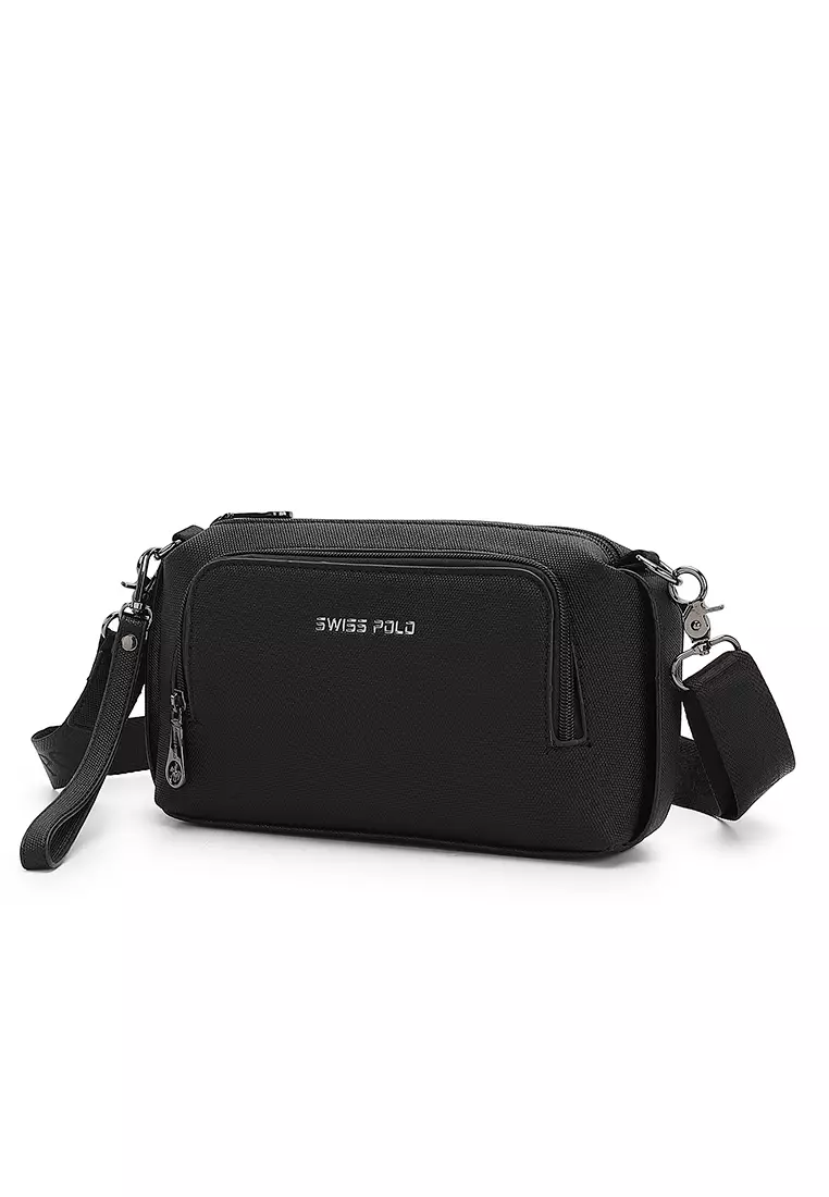 Men's Sling Bag / Crossbody Bag - Black