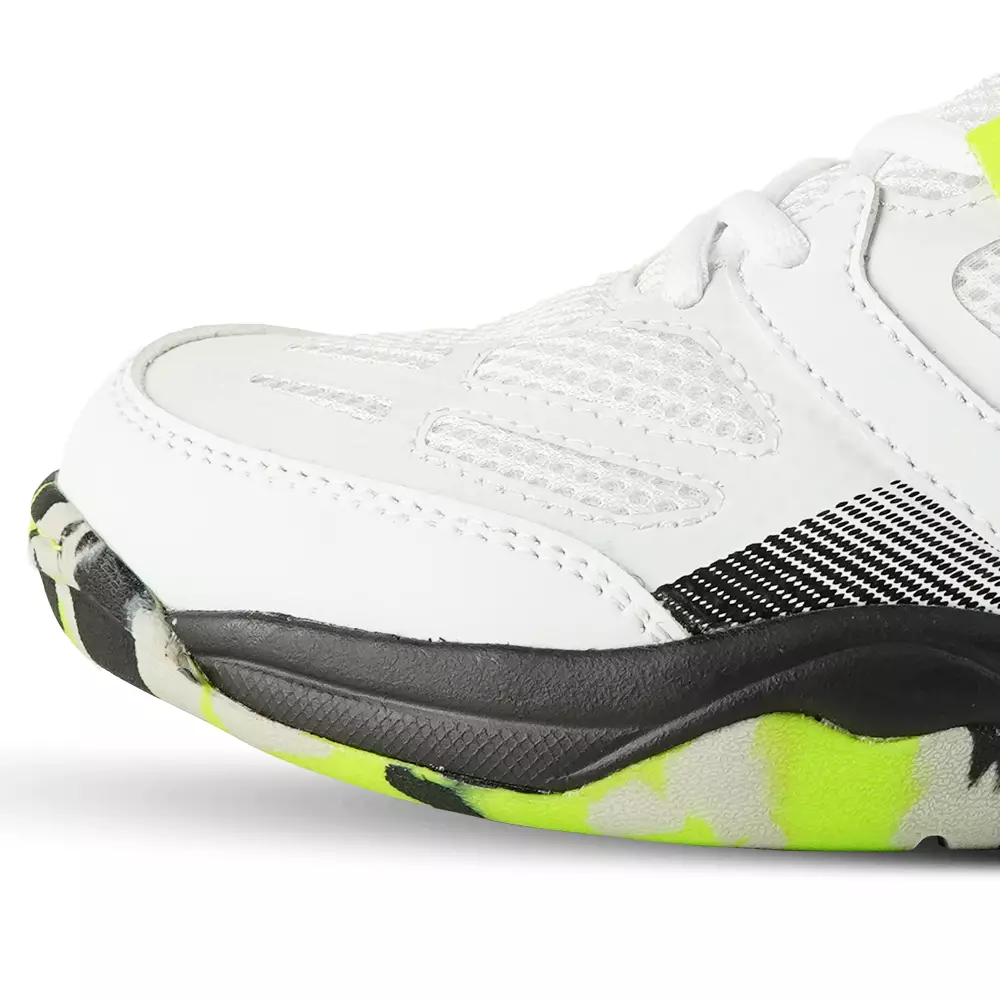 Eagle Sepatu Badminton Jet Pro II - PUTIH/HITAM/CITRUN