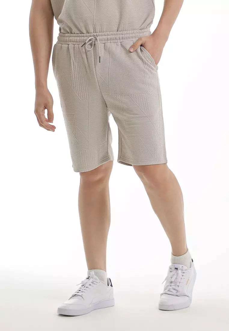 Forest Seluar Lelaki Pendek | Forest Jacquard Elastic Waist Short Pants Men - 665111