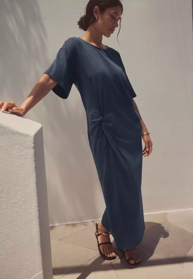 Jersey Twist T-Shirt Summer Dress