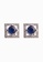 SHANTAL JEWELRY grey and white and blue and silver Cubic Zirconia Silver Sapphire Square Stud Earrings SH814AC97TQOSG_1