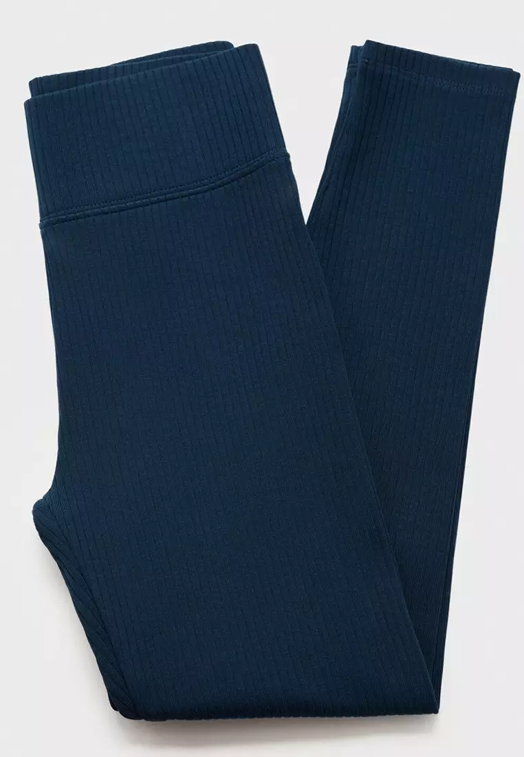 Cotton Ribbed Leggings