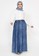 ZAHRA SIGNATURE blue Long Skirt Denim Aurora 26E37AA7C6BC53GS_4
