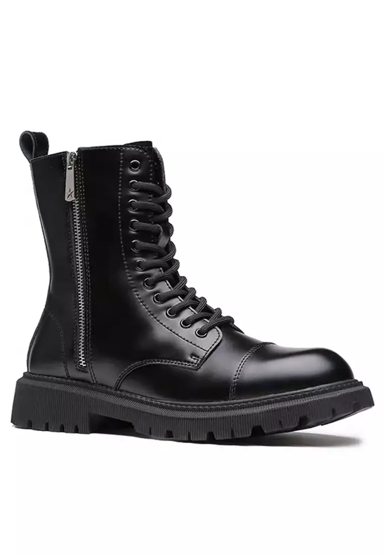 Discount on Twenty Eight Shoes  shoes - SKU: Platform Leather Martin Boot 20652