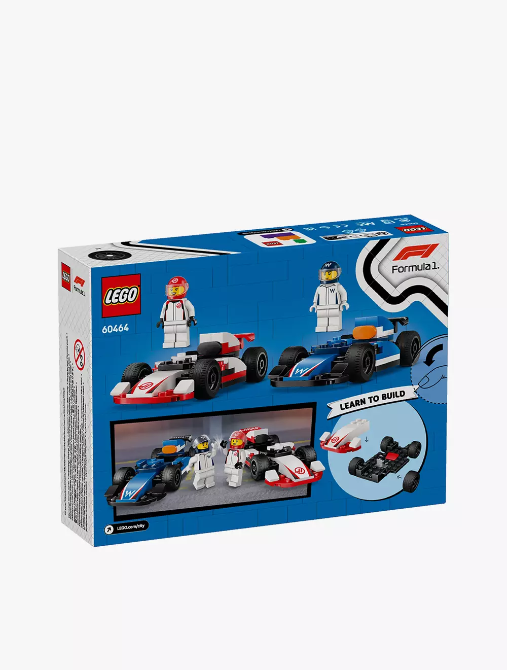 LEGO® City F1® Williams Racing & Haas F1® Race Cars - 60464