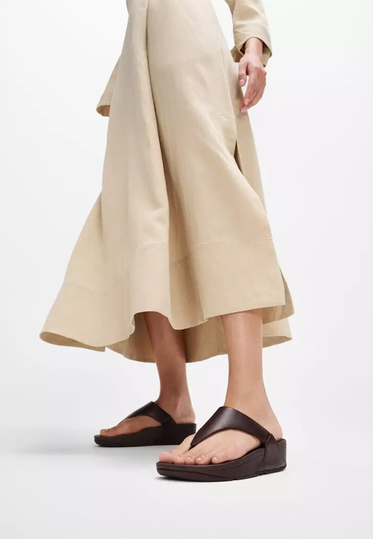 Lulu Leather Toe-post Sandals