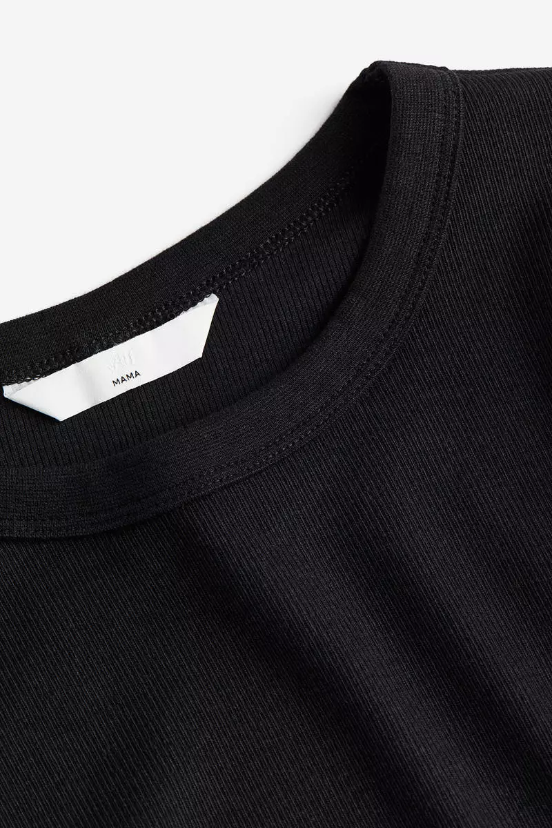 MAMA Ribbed jersey top