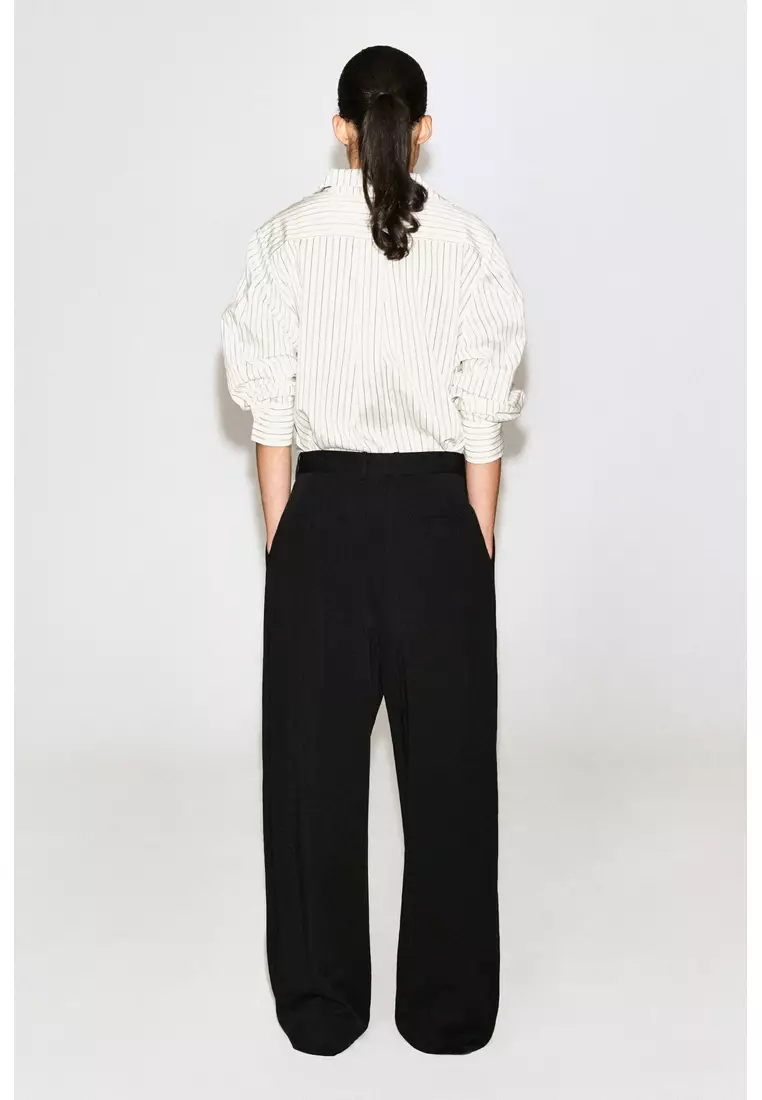 RELAXED FLUID WIDE-LEG TROUSERS