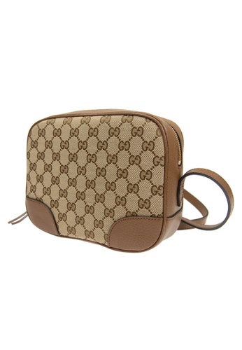 GUCCI Gucci GG Monogram Crossbody Bag in Brown | ZALORA Philippines