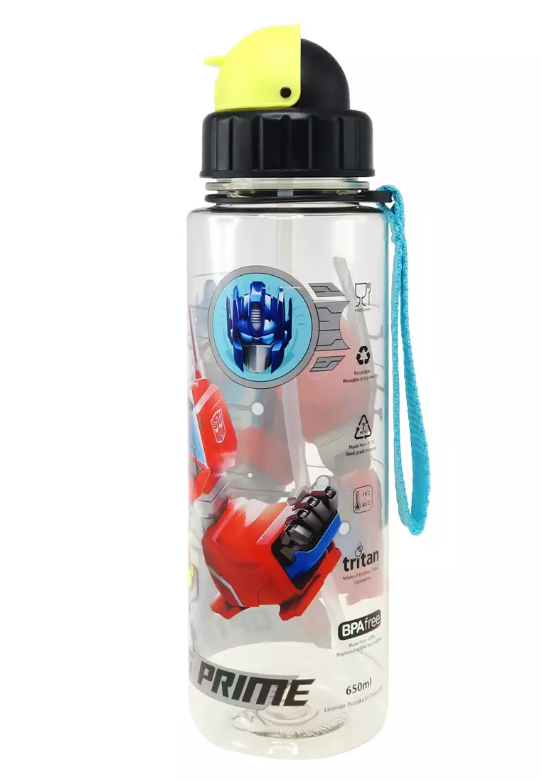 Sky Blue Transformers Waterbottle with Shoulder Strap - Transformers Bottle