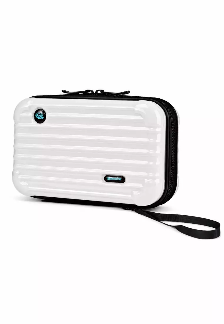 Double Layer Sling Bag 7-Inch Hard Shell Travel Organizer - Snow