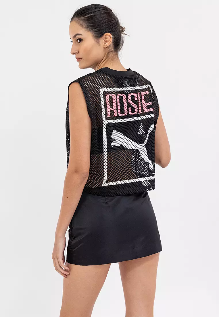 Puma X Rosé Relaxed Mesh Top
