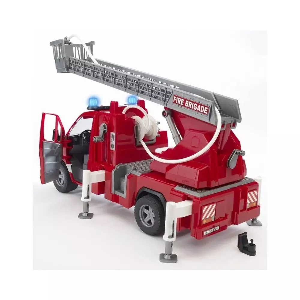Bruder 2673 - MB Sprinter fire service with turntable ladder, pump and light & sound module