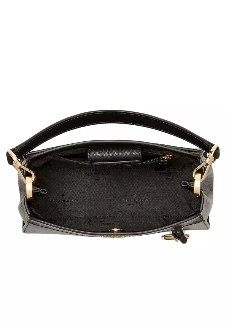 Madison Small Top Handle Satchel - Black