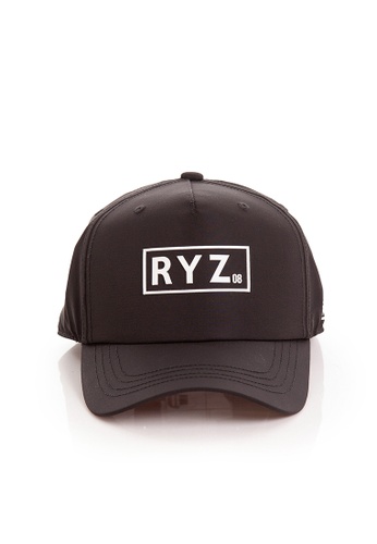 RYZ black RYZ Logo Baseball Black Cap. 20F9DACBA05568GS_1