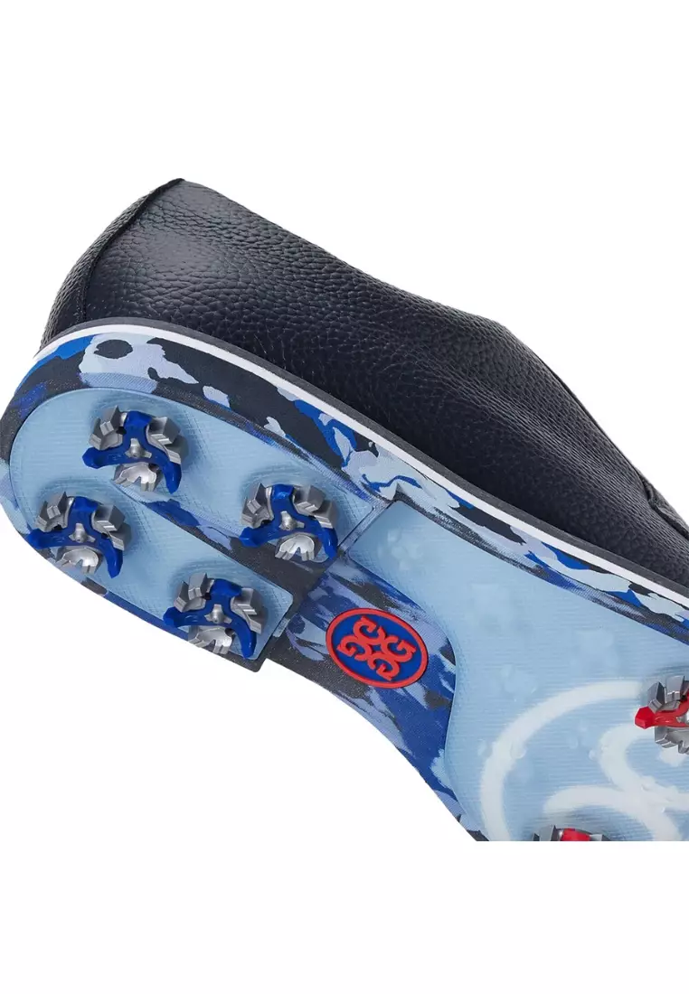 G/FORE Men's G/Lock Gallivanter Pebble Leather Camo Golf Shoes