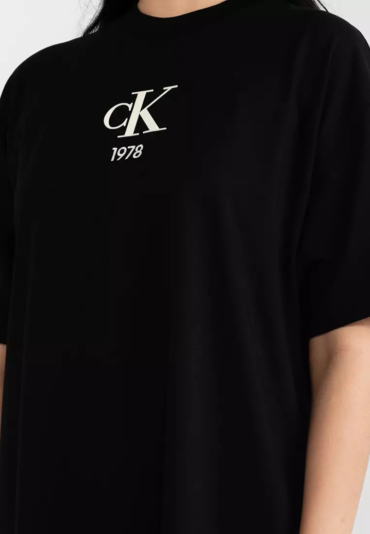 Buy Calvin Klein Varsity Tee Dress Ck - Calvin Klein Jeans 2024 Online |  ZALORA Singapore