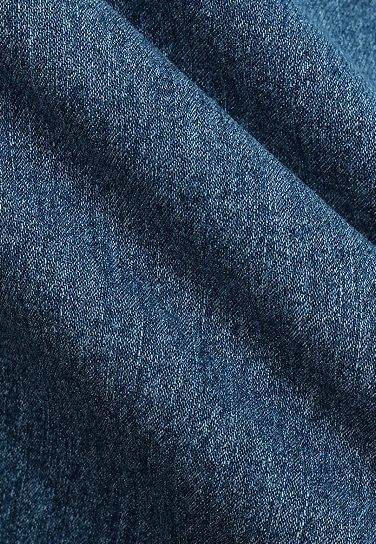 802 Slim Fit Twill Stretched Jeans BLUE Celana Denim Pria