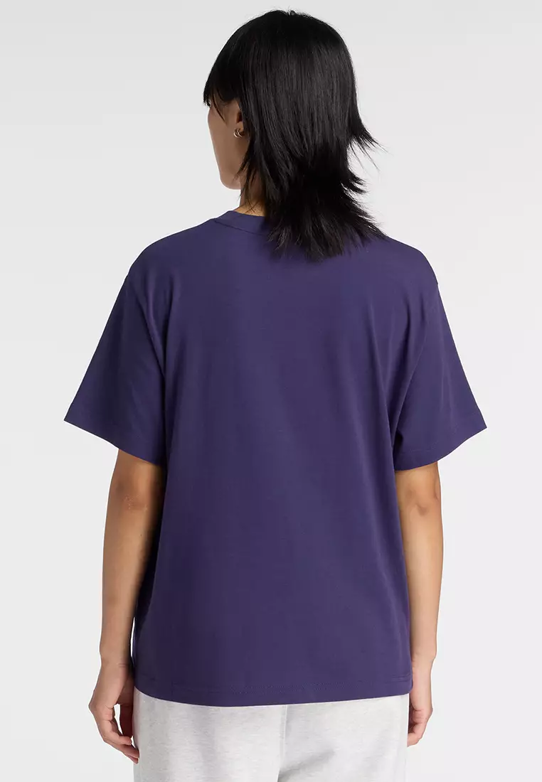 運動珠地布寬鬆商標T恤