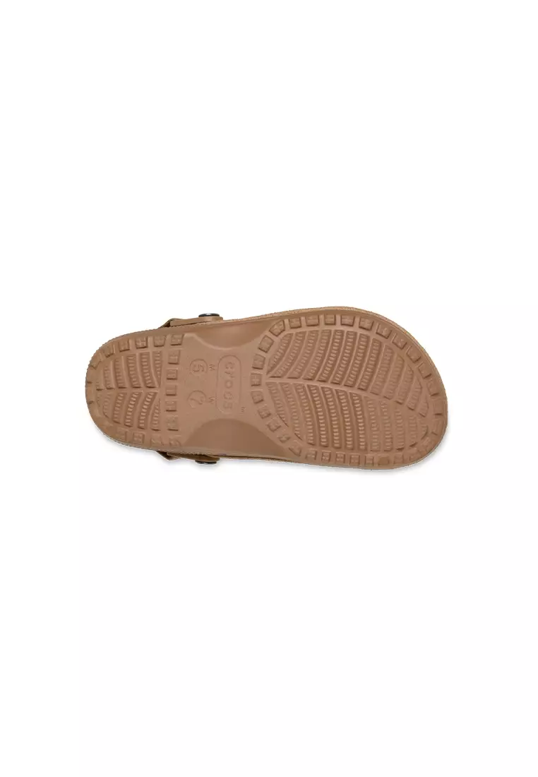 Classic Crafted Vegan Suede Clog in Milk Chocolate