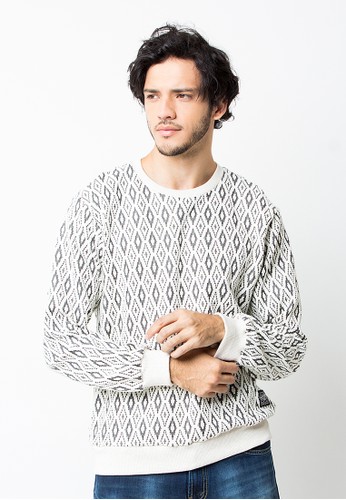 Endorse Sweater Jesse Motive 02 White END-PC020