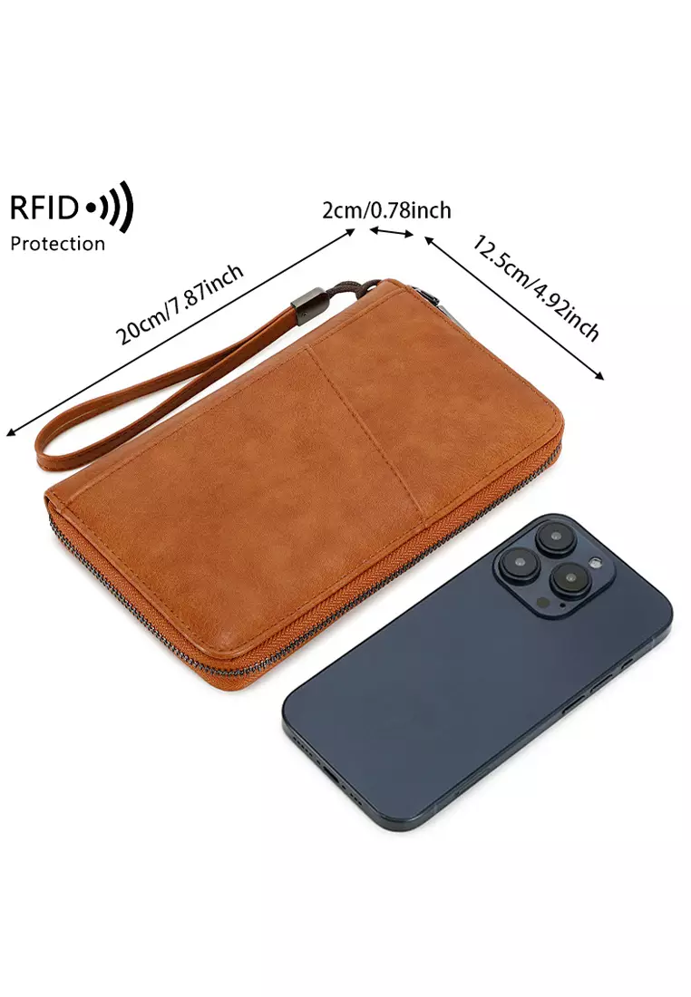 RFID防盜刷多功能長銀包護照夾