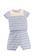 RAISING LITTLE white and blue Cleve Outfit Set F0060KADB32FCDGS_1