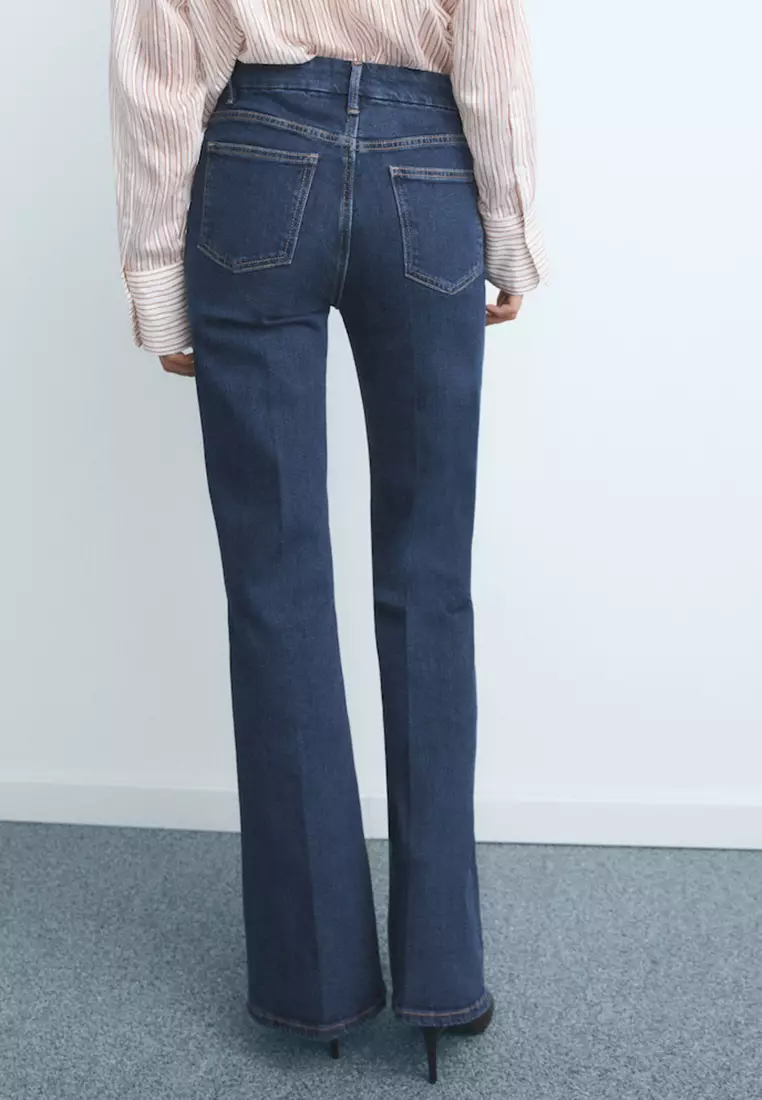 Violet Flared High-Rise Jeans