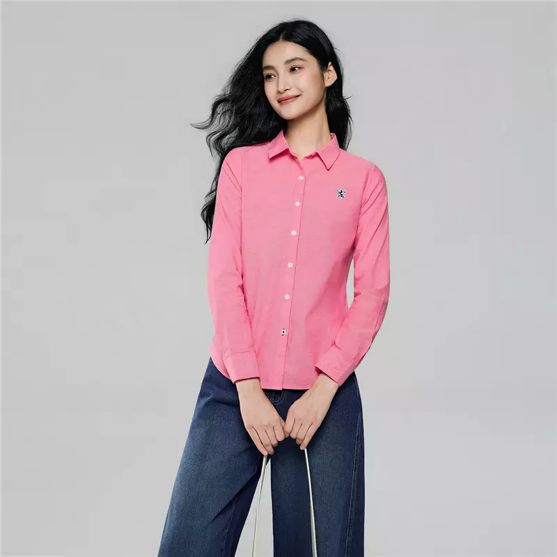 Giordano Women's Cotton Oxford Shirt 0534607380