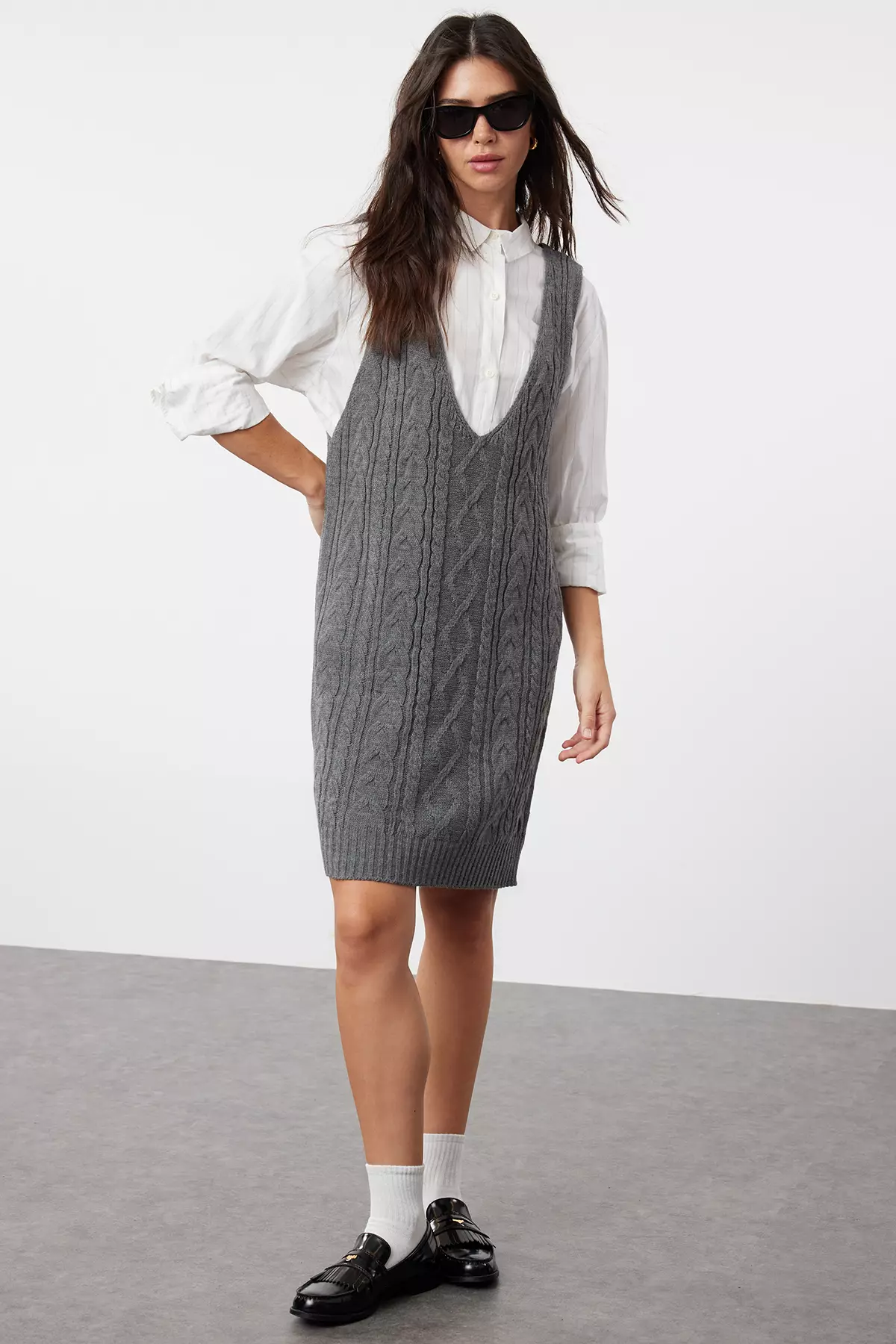 Sleeveless Sweater Dress