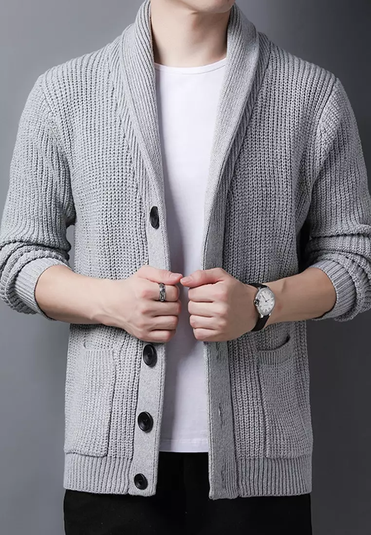 Jacquard Knitted Cardigan HT2531