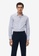 MANGO Man 藍色 Slim Fit Thousand Striped Suit Shirt 6307FAA82F503EGS_1