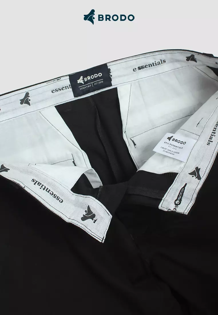 BRODO - Bropants Chino Relax Long Black